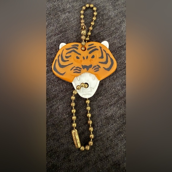 Vintage key chain lot two owls and one tiger detachable - Picture 5 of 6